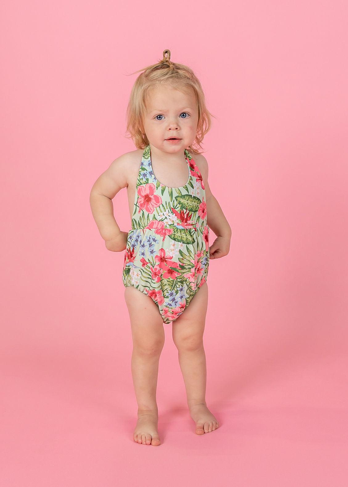 Baby Girl One-Piece Swimsuit - The Tropics