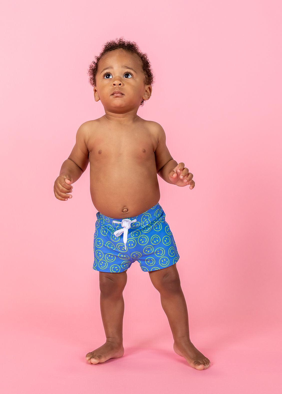 Baby Boy Swimsuit - Shorts - Smiley