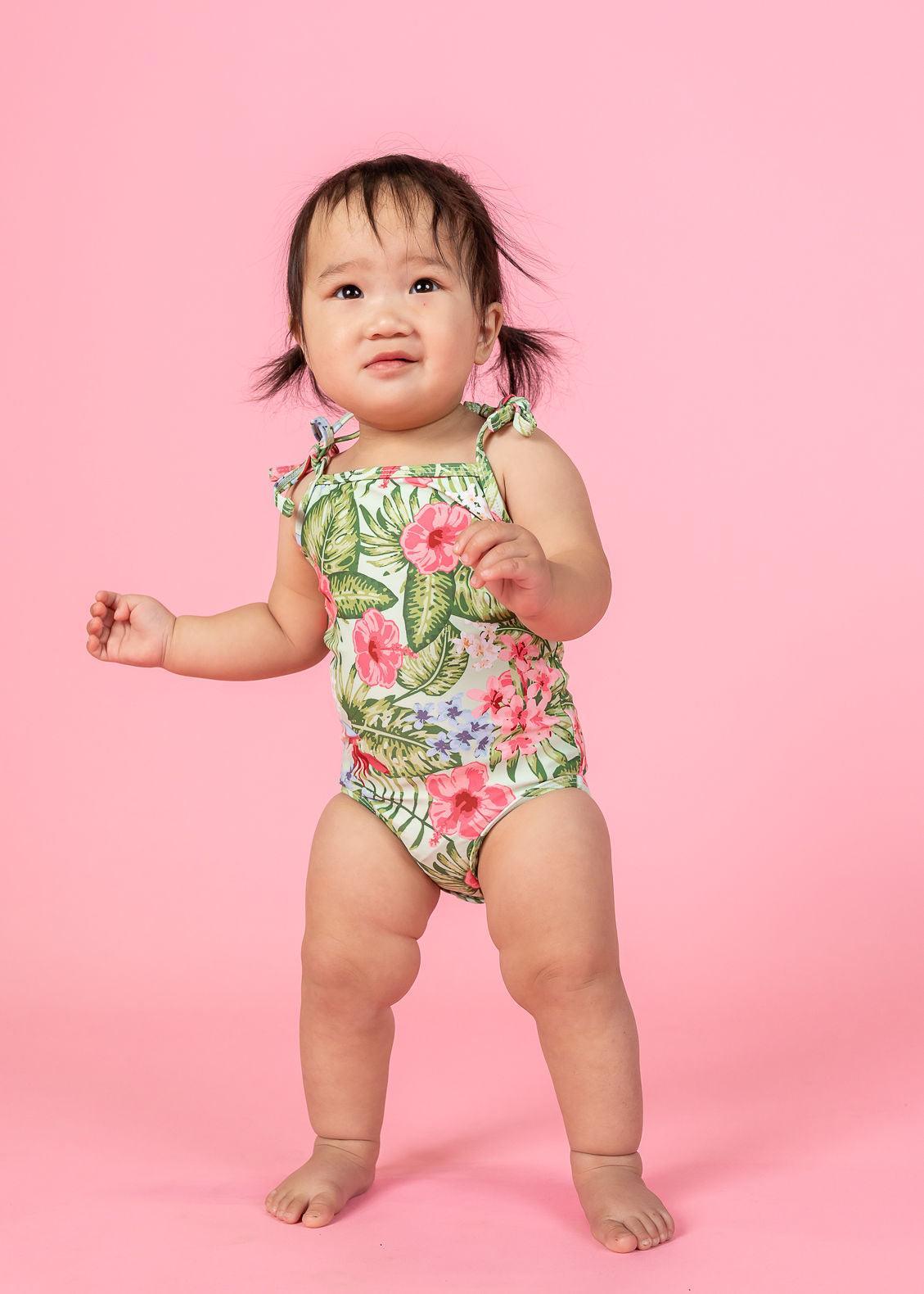 Baby Girl One-Piece Swimsuit - The Tropics