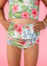 Girls High-Waisted Swimsuit Bottoms - The Tropics