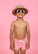 Boys Swimsuit - Shorts  - Ribbed Flamingo