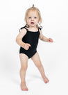 Baby Girl One-Piece Swimsuit - Black