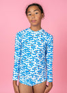 Teen Girl/Boy Swimsuit Rashguard Top - Flowerworks