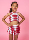 Mini Who Wears Short Skirts | Red + Navy Stripes - Kortni Jeane