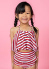 Mini Swing Top | Red + Navy Stripes - Kortni Jeane