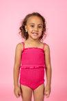 Mini Smocked Bottoms | Pink Raspberry - Kortni Jeane