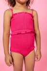 Mini Smocked Bottoms | Pink Raspberry - Kortni Jeane