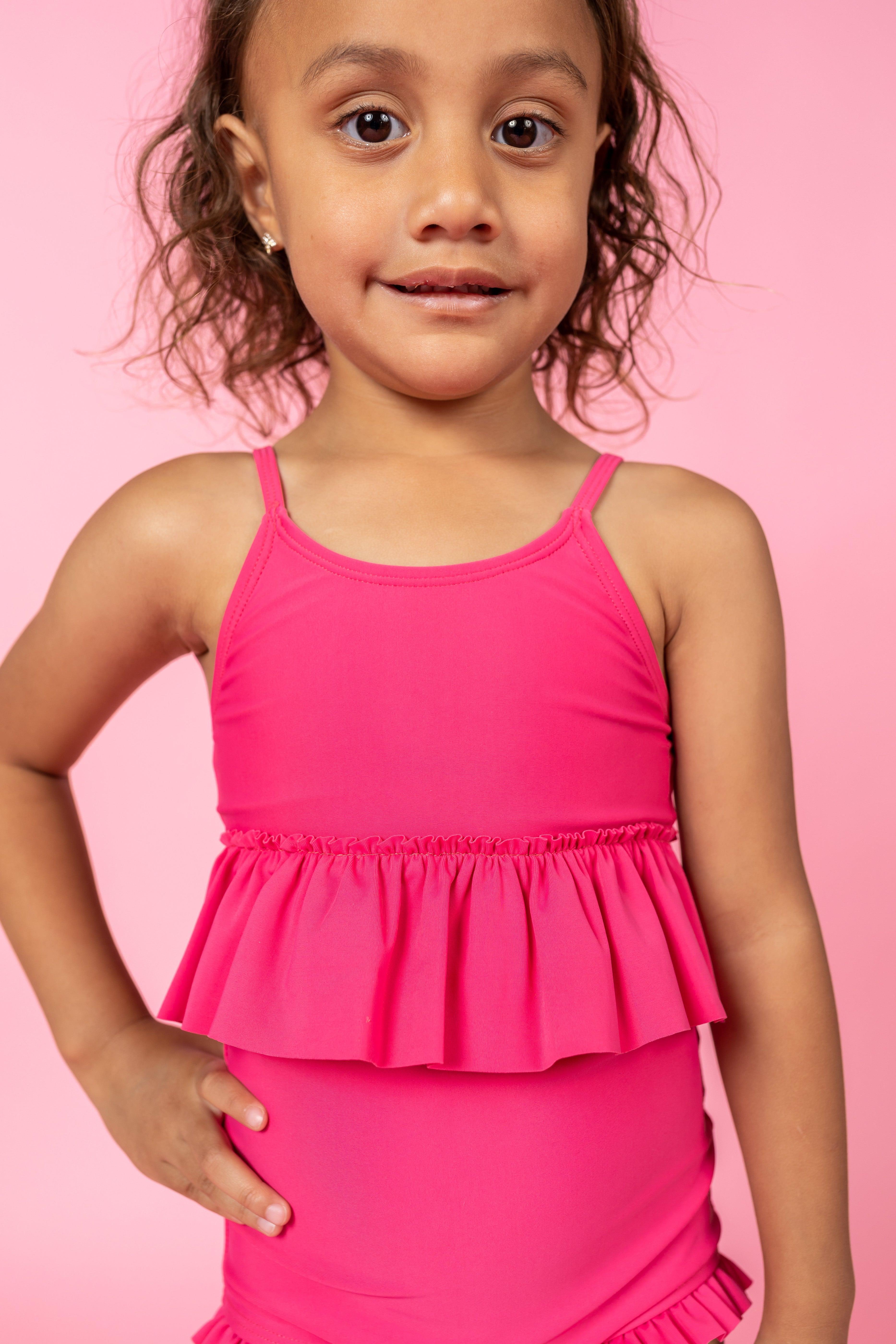 Girls Peplum Top | Kortni Jeane 🦄 | Mix n' Match Swimsuits