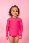 Mini Rashguard Top (Unisex) | Pink Raspberry - Kortni Jeane