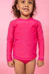 Mini Rashguard Top (Unisex) | Pink Raspberry - Kortni Jeane