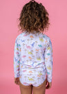 Girls High-Waisted Swimsuit Bottoms - Dinos