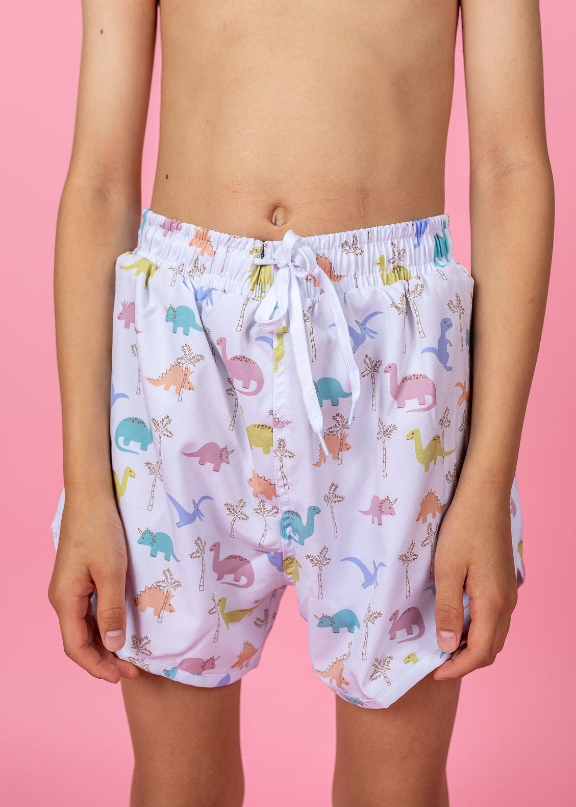 Teen Boy Swimsuit - Shorts - Dinos