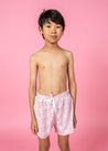 Teen Boy Swimsuit - Shorts - Watercolor Dots