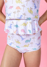 Teen Girl High-Waisted Swimsuit Bottoms - Dinos