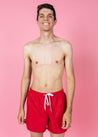 Men's Retro Shorties | Cherry Red - Kortni Jeane