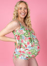High-Waisted Swimsuit Bottom - Maternity - The Tropics
