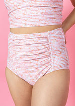 High-Waisted Swimsuit Bottom - Watercolor Dots