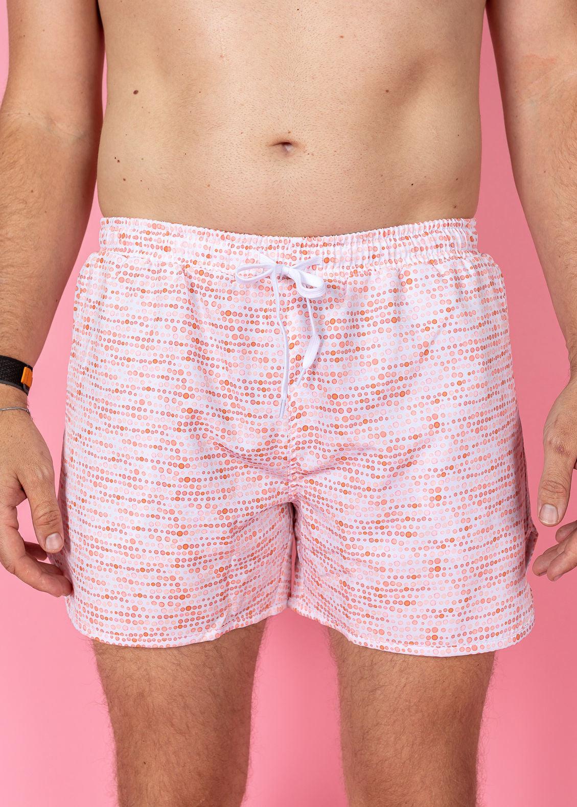 Mens Swimsuit - Shorts - Watercolor Dots