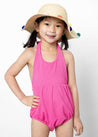 Mini Romper One-Piece | Ribbed Azalea Pink - Kortni Jeane