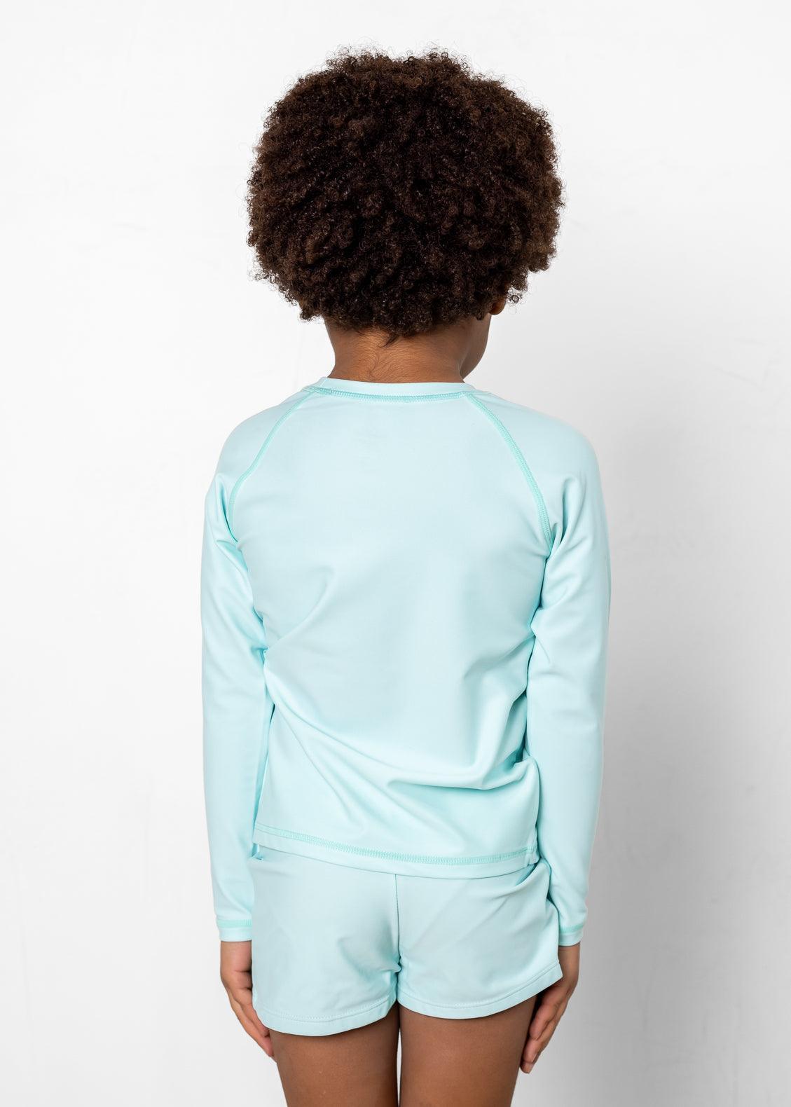 Mini Rashguard Top (Unisex) | Fresh Mint - Kortni Jeane