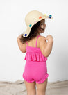 Mini Peplum Top | Ribbed Azalea Pink - Kortni Jeane