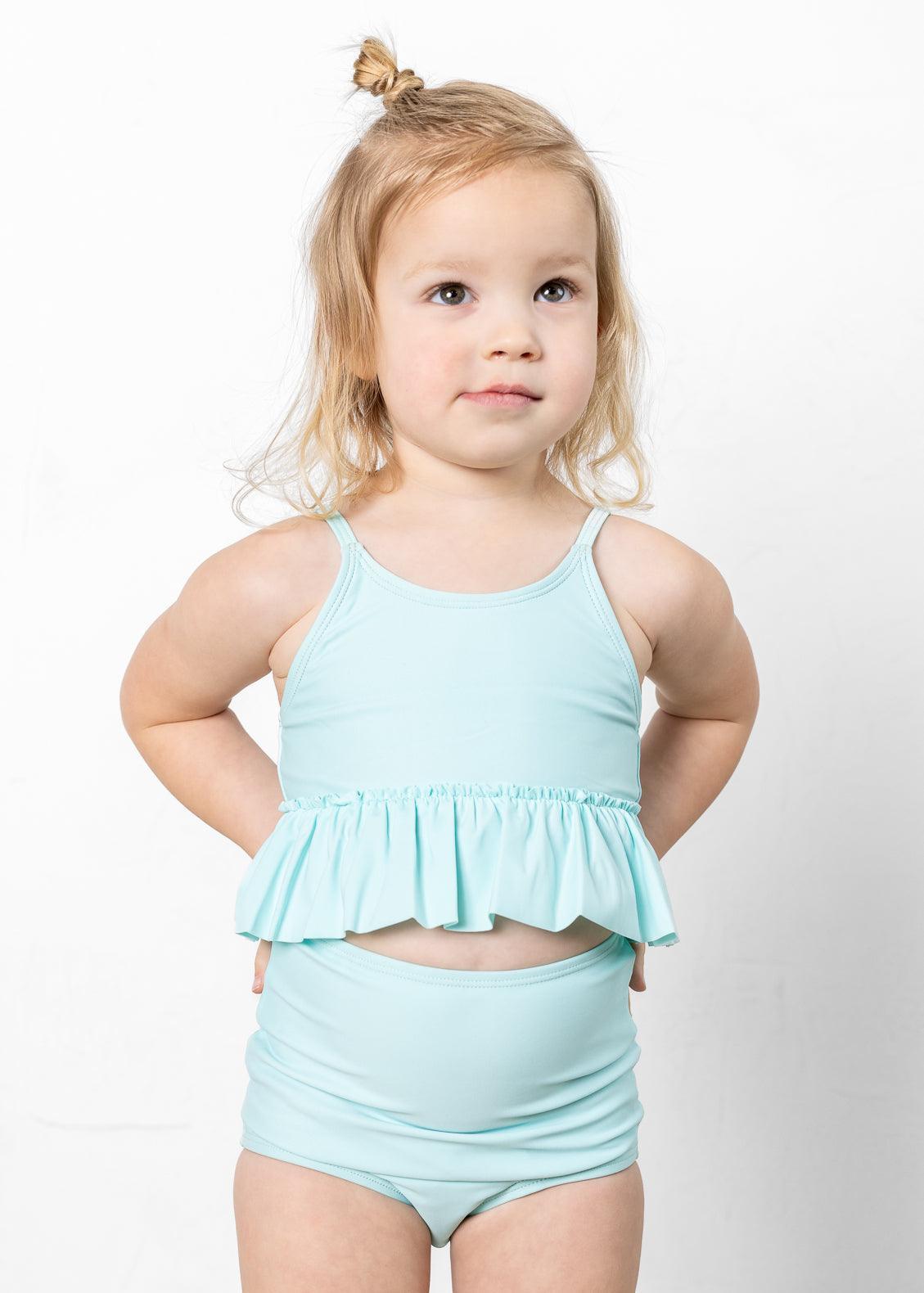 Mini High-Waisted Bottoms | Fresh Mint - Kortni Jeane