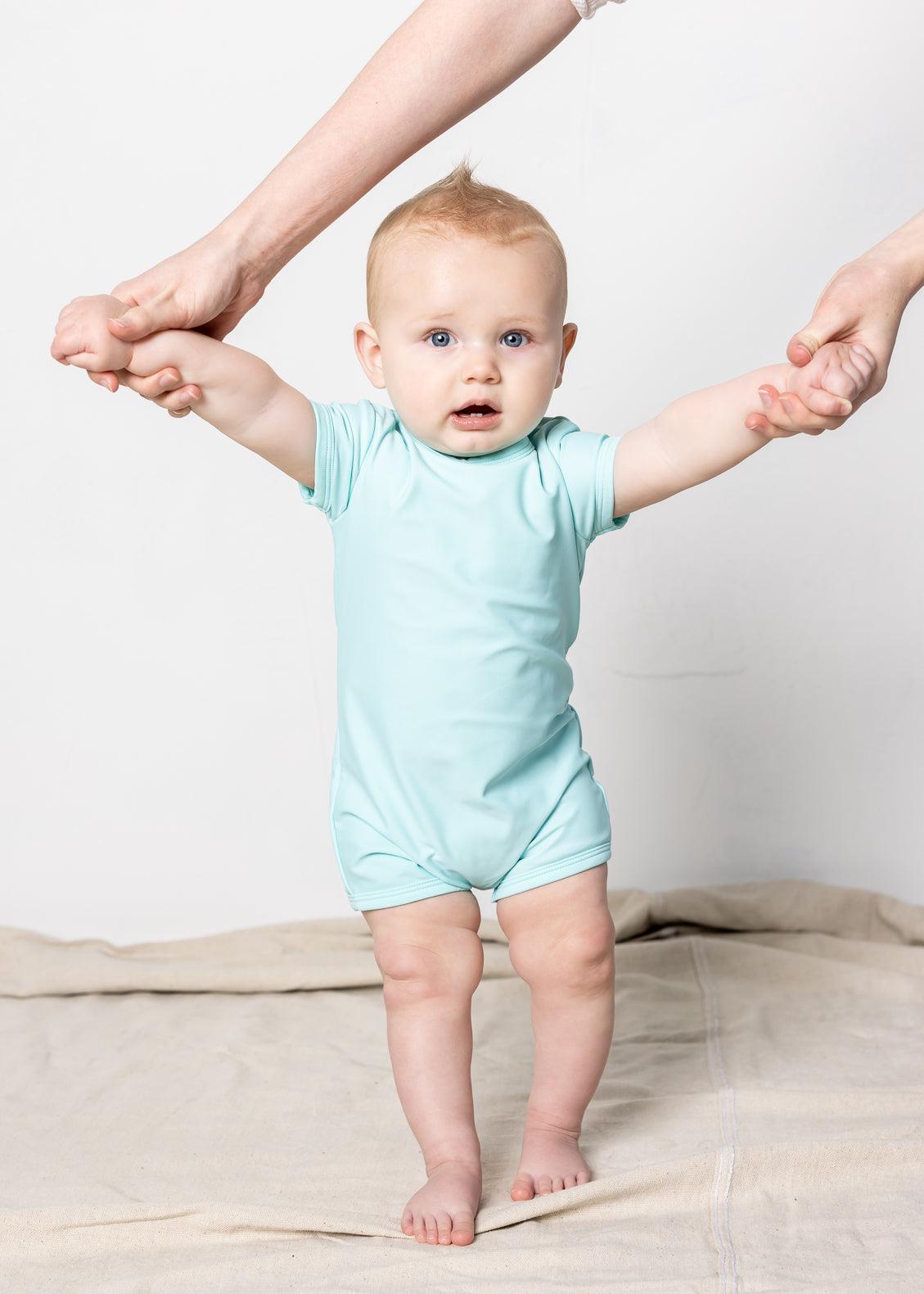 Baby Shorties Rashguard (Unisex) | Fresh Mint - Kortni Jeane