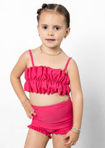 Mini All Ruffled Up Bottoms | Pink Raspberry - Kortni Jeane