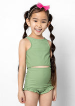 Mini All Ruffled Up Bottoms | Meadow Green - Kortni Jeane