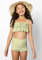 Mini All Ruffled Up Bottoms | Pear Stripes - Kortni Jeane