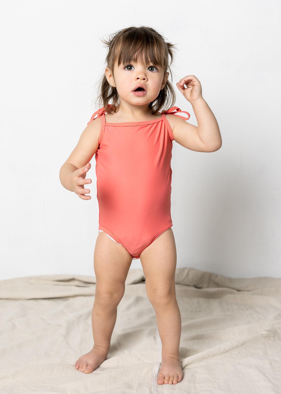 Baby Simply One-Piece | Deep Coral - Kortni Jeane