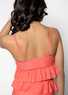 Youth Peplum Top | Deep Coral - Kortni Jeane