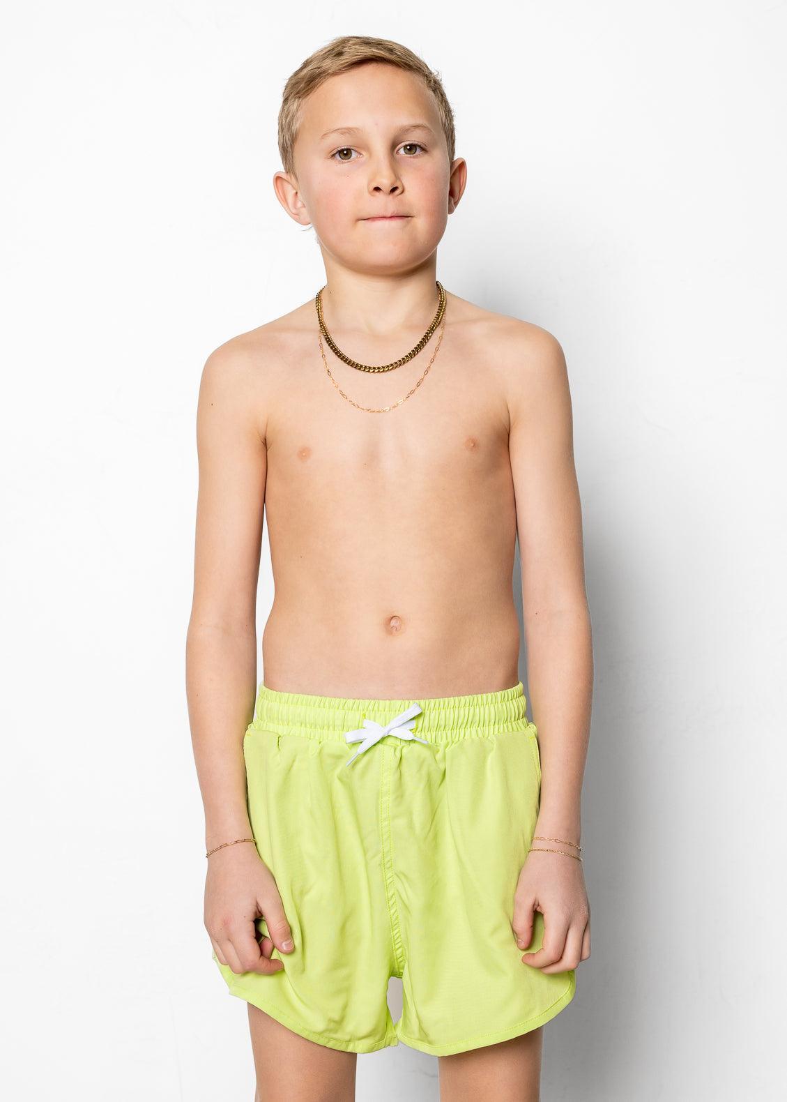 Youth Retro Shorties | Glow Green - Kortni Jeane