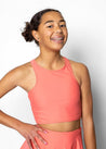 Youth Racer Back Top | Deep Coral - Kortni Jeane