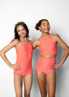 Youth Racer Back Top | Deep Coral - Kortni Jeane