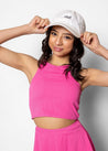 Youth Racer Back Top | Ribbed Azalea Pink - Kortni Jeane