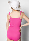 Youth Simply One-Piece | Ribbed Azalea Pink - Kortni Jeane