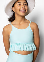 Youth Peplum Top | Fresh Mint - Kortni Jeane