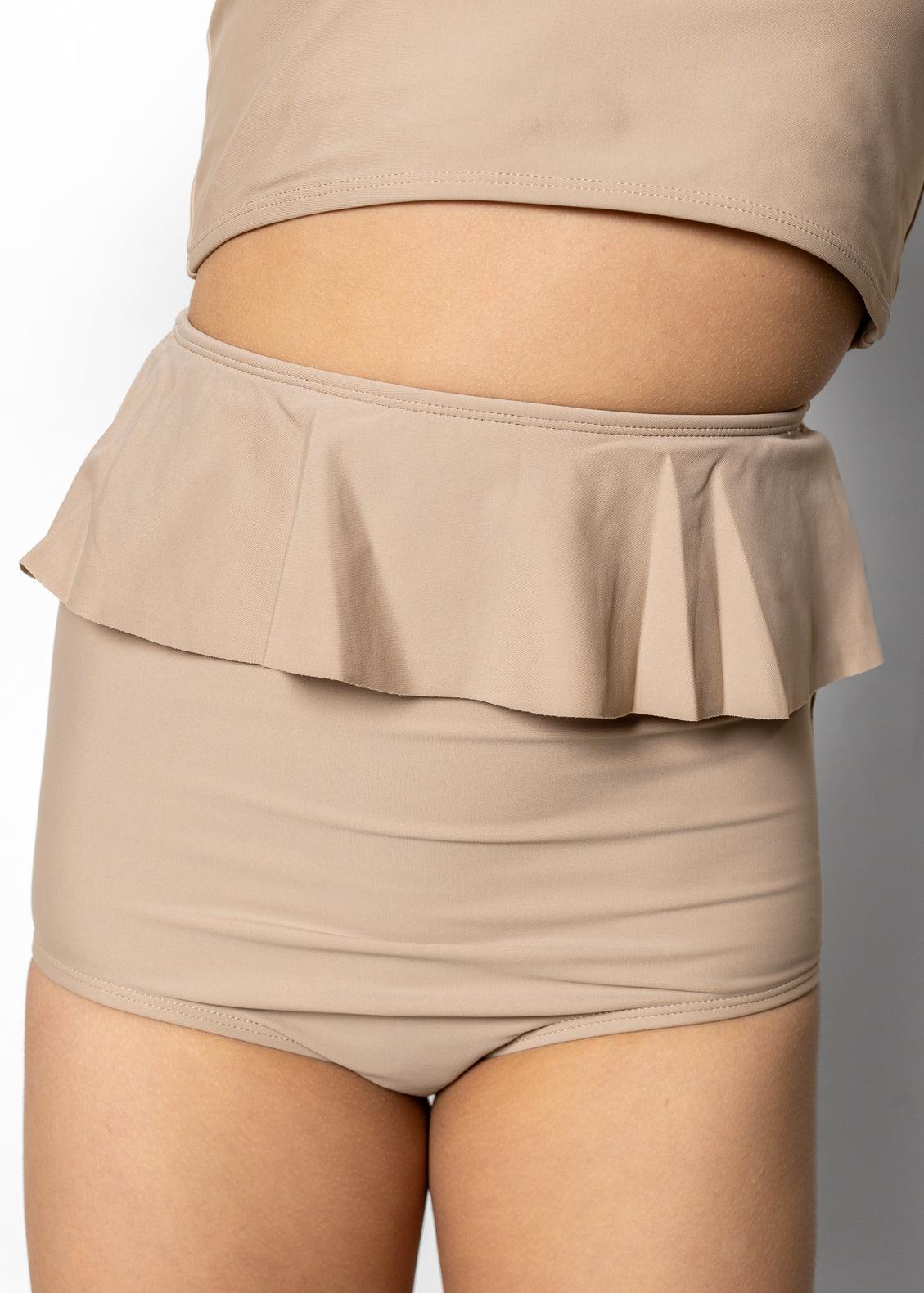 Youth Peplum Bottoms | Taupe - Kortni Jeane