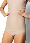 Youth High-Waisted Bottoms | Taupe - Kortni Jeane