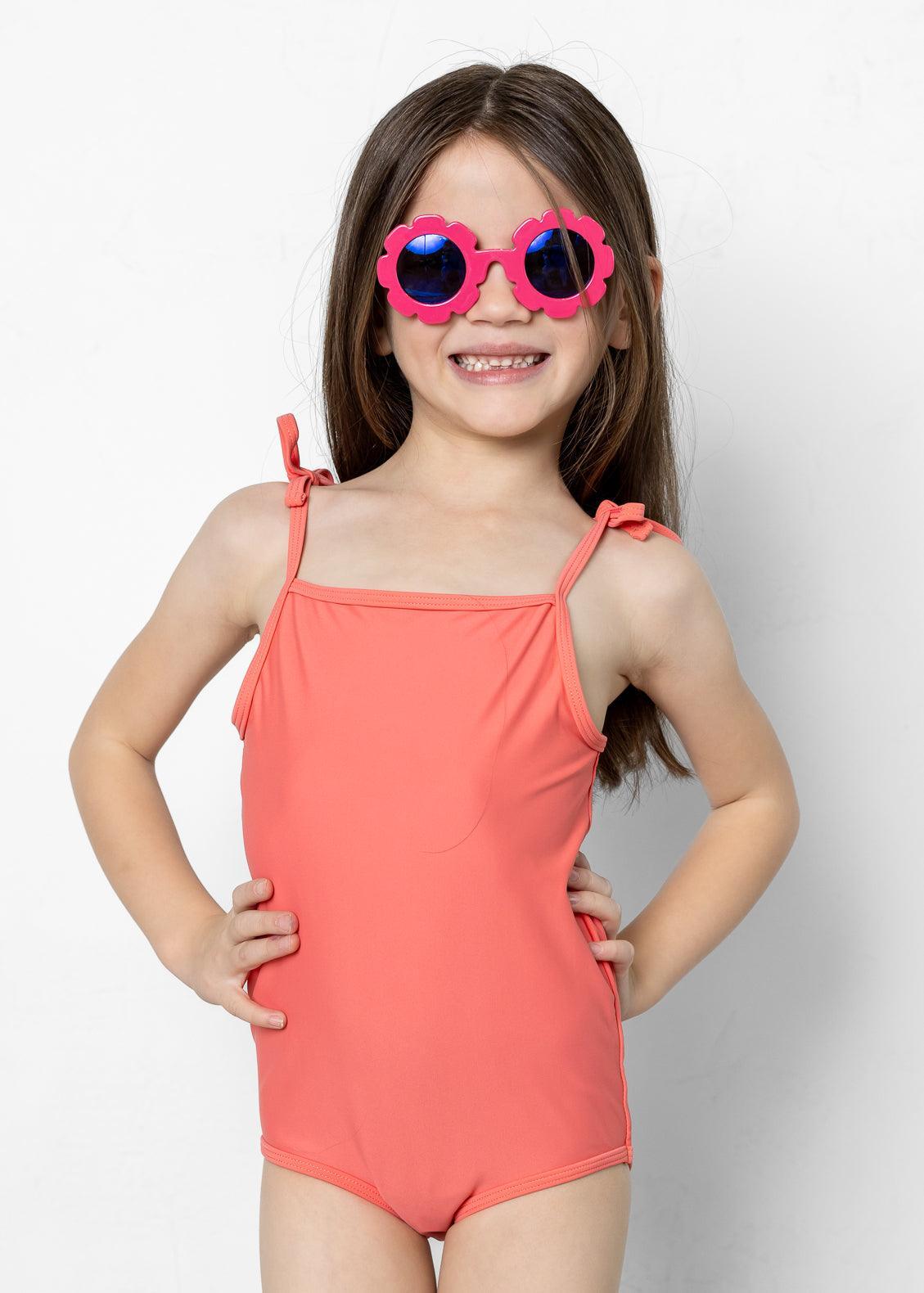 Mini Simply One-Piece | Deep Coral - Kortni Jeane