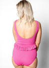 Skirted One-Piece | Ribbed Azalea Pink - Kortni Jeane