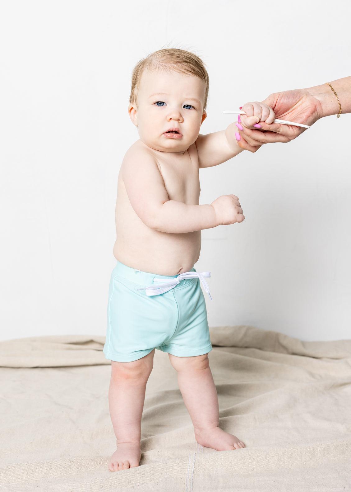 Baby Euro Shorts | Fresh Mint - Kortni Jeane
