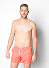 Men's Retro Shorties | Deep Coral - Kortni Jeane