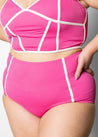 Lined Up Bottoms | Ribbed Azalea Pink - Kortni Jeane