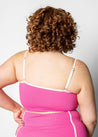 Lined Up Top | Ribbed Azalea Pink - Kortni Jeane