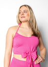 Tied-Up Top | Ribbed Azalea Pink - Kortni Jeane