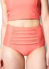 Ruched Bottoms 2.0 | Deep Coral - Kortni Jeane