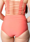 Ruched Bottoms 2.0 | Deep Coral - Kortni Jeane