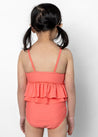 Mini Peplum Bottoms | Deep Coral - Kortni Jeane